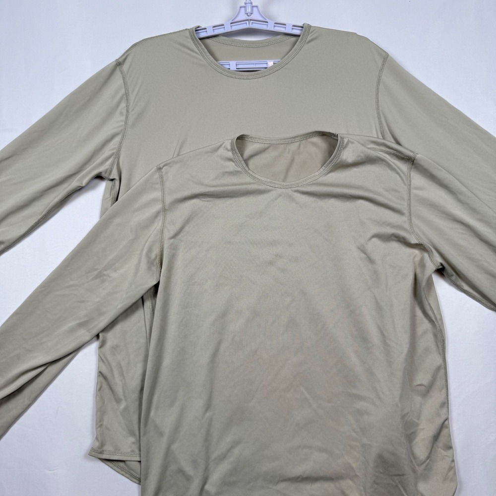Lot of 2 Milliken Military Mens Medium LS Tactical Shirts 1 Regular 1 Long
